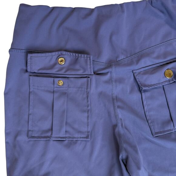 Athleisure‎ Utility Cargo Leggings Women Med Thigh Pockets Walking Hiking Pants - Picture 10 of 11